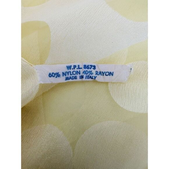 2 Vintage Rayon Nylon Blend Yellow 150x70 Orange 100% Nylon 26x25 See Photos - Picture 6 of 9